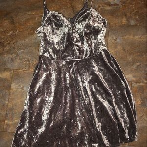 Gray glitter Speechless size 13 short dress